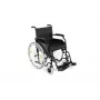REHA FUND Steel Wheelchair RF-1/45/PN/CZA-624/PU - Manual Wheelchair, 45 cm Seat Width, 120 kg Capacity, Black