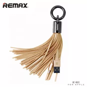 REMAX Apple Tassels Ring Data Cable for Lightning Gold