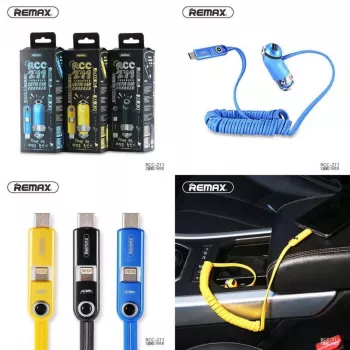 REMAX Cutie Car Charger Yellow - 2 USB-A Ports 4.2A Total Output