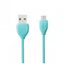 REMAX Lesu Cable Micro RC-050m Blue - USB 2.0 įkrovimo ir duomenų sinchronizavimo laidas, 0,5 m