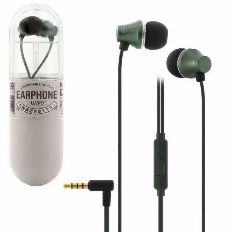 REMAX Universal WI80 Green Wired In-Ear Headset with Microphone
