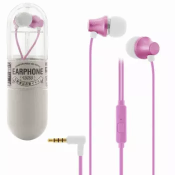 REMAX Universal WI80 Pink In-Ear ausinės su mikrofonu