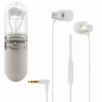 REMAX Universal WI80 Wired In-Ear Headset with Microphone, White