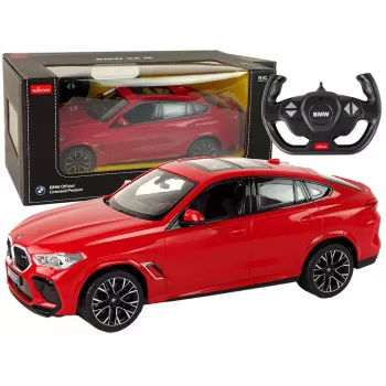 Valdomas automobilis RC BMW X6 Rastar Pilot Raudonas 1:14