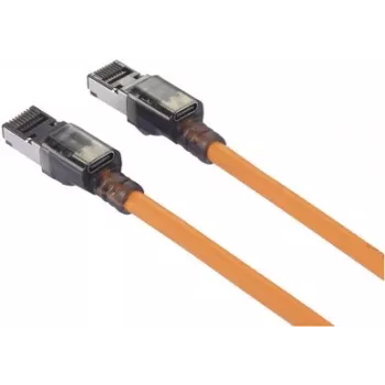 Renkforce CAT 6a S/FTP tinklo kabelis, 10 m, oranžinis, LSZH, su portų paieškos funkcija (RF-6609656)