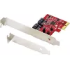 Renkforce RF-4679590 PCIe 2.0 x1 į 2x SATA III RAID valdiklio plokštė, Low Profile, ASM1061, RAID 0/1/JBOD