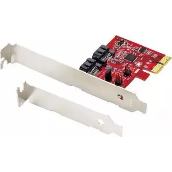 Renkforce RF-4679590 PCIe 2.0 x1 į 2x SATA III RAID valdiklio plokštė, Low Profile, ASM1061, RAID 0/1/JBOD
