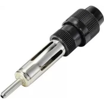 RENKFORCE RF-5087918 F-Type tėvinis į koaksialinį moterišką antenos adapteris, nikeliuotas žalvaris, 75 Ohm, DVB-T/S/C
