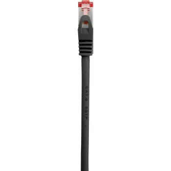 Renkforce RF-5469256 CAT 6 S/FTP tinklo kabelis, RJ45, 2 m, juodas, su apsauga nuo užkabinimo, auksuoti kontaktai, liepsnai atsparus