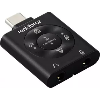 Renkforce RF-6615888 USB-C į 3,5 mm garso adapteris su DAC iPad, iPhone, iPod ir USB-C įrenginiams