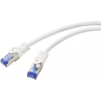 Renkforce RF-6830454 CAT 6a S/FTP tinklo kabelis, RJ45, 2 m, baltas