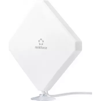 Renkforce RF-DAT-500 kambarinė DVB-T/T2 sieninė antena su LTE filtru, 20 dB stiprinimas, juoda (RF-4538302)