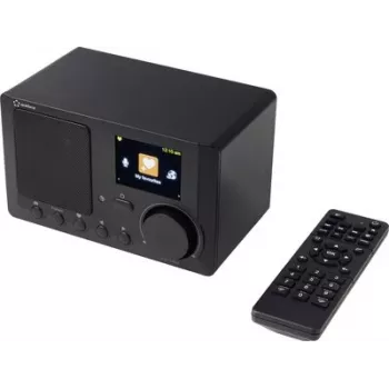 Renkforce RF-IR-MONO2 internetinis stalinis radijas su Bluetooth, DLNA, žadintuvu, juodas (RF-7191140)