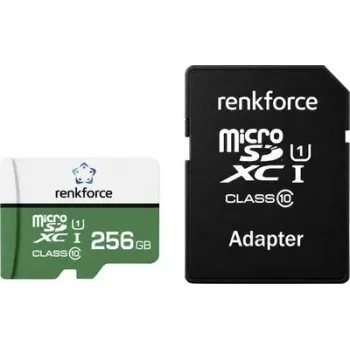 Renkforce RF-mSDC-256GB microSDXC atminties kortelė 256GB Class 10 UHS-I U1 su SD adapteriu RF-7578368