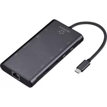 Renkforce RF-USBHA-500 10 prievadų USB 3.2 Gen 2 šakotuvas su papildomu USB-C įėjimu (RF-6700434)