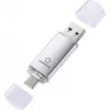 Renkforce RF-USBOS-230 64 GB USB 3.2 Gen 1 dviguba USB-A/USB-C atmintinė, sidabrinė, RF-6688140