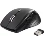 Renkforce RF-WM-210 ergonomiška belaidė optinė pelė, juoda, 1600 DPI, 6 mygtukai, RF-5827190