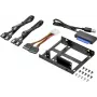 Renkforce SSD Kit DH06K dvigubas 2,5 inch į 3,5 inch diskų tvirtinimo rėmas, metalinis, juodas