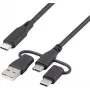 Renkforce USB 2.0 įkrovimo kabelis USB-C 1,5 m juodas RF-6615908