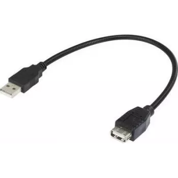 Renkforce USB 2.0 lankstus prailginimo kabelis su lanksčiu kaklu 0,16 m juodas 1333151
