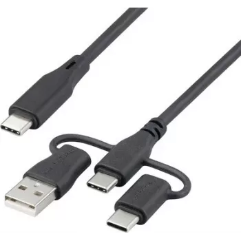 Renkforce USB 2.0 USB-C įkrovimo kabelis 3m juodas RF-6615910