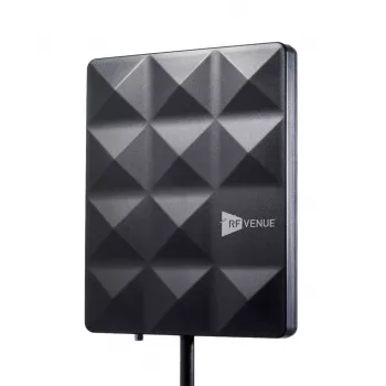 RF Venue CP-STAGE atspari oro sąlygoms apskritiminės poliarizacijos kryptinė antena, 470-698 MHz, BNC, juoda