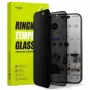 Ringke iPhone 15/16 Screen Protector Easy Slide Privacy Tempered Glass 9H su montavimo šablonu (2 vnt.) Skaidrus