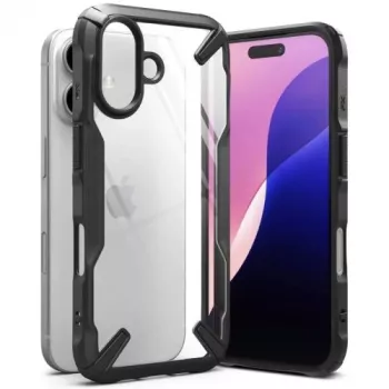 Ringke iPhone 16 Dėklas Fusion X Juodas