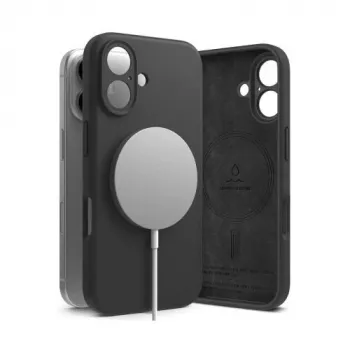 „Ringke iPhone 16 Case Silicone Magnetic Black“