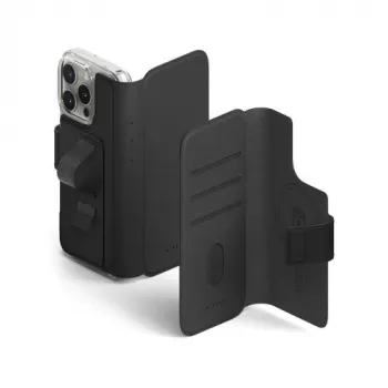 Ringke BISON Folio Wallet Dėklas iPhone 16 Pro Max / 16 Plus Magnetinis Juodas