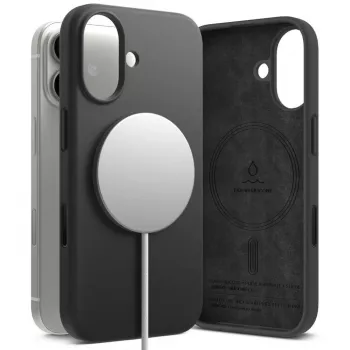 Ringke iPhone 17 Case Silicone Magnetic Black