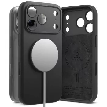 Ringke Silicone Magnetic MagSafe Case for Apple iPhone 17 Pro Max - Black