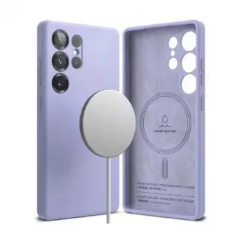 Ringke Silicone Magnetic MagSafe Case for Samsung Galaxy S25 Ultra Lavender