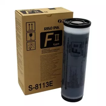 Riso S-8113E juodo rašalo kasetė (1000 ml), tinka RZ/EZ/MZ/RV/RP/RA/RN/GR/FR/TR/CR/CZ/CV serijoms