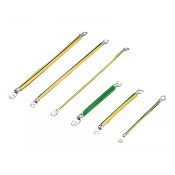 Rittal SZ įžeminimo juosta, 6 mm², 200 mm, M6 žiediniai gnybtai, 10 vnt. 2569.000