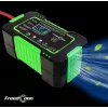 RJ TIANYE FreedConn RJ-C 120501A 12V 6A išmanusis automatinis akumuliatoriaus įkroviklis švino rūgšties, AGM, GEL, EFB akumuliatoriams su LCD ekranu