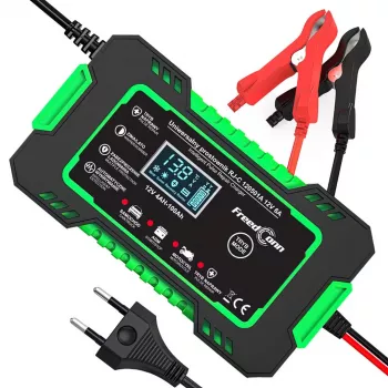 RJ TIANYE FreedConn RJ-C 120501A 12V 6A išmanusis automatinis akumuliatoriaus įkroviklis švino rūgšties, AGM, GEL, EFB akumuliatoriams su LCD ekranu