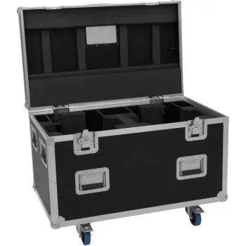 ROADINGER Flightcase Highline 2x DMH-380 su ritinėliais juodas, 100 kg apkrova, 100x60x73 cm