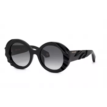 Roberto Cavalli unisex akiniai nuo saulės SRC010V520700 juodi/pilki 52mm