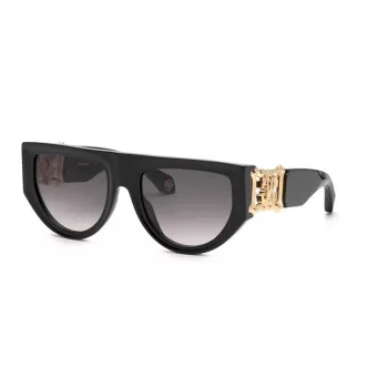 Roberto Cavalli moteriški Cat Eye akiniai nuo saulės SRC063-560700 ruda Havana gradientas 56mm