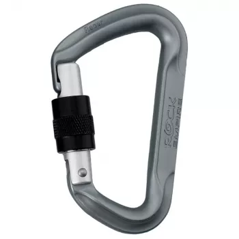 Rock Empire Racer S Screw Gate Carabiner Grey