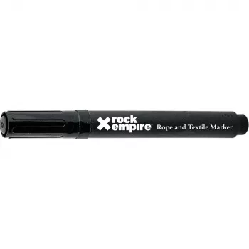 Rock Empire Rope Marker Pen – juodas, nuolatinis, vandeniui atsparus, UV spinduliams atsparus, dilimui atsparus, greitai džiūstantis, veltinio antgalis, netoksiškas, laipiojimo, urvų, arboristų, gelbėjimo virvėms