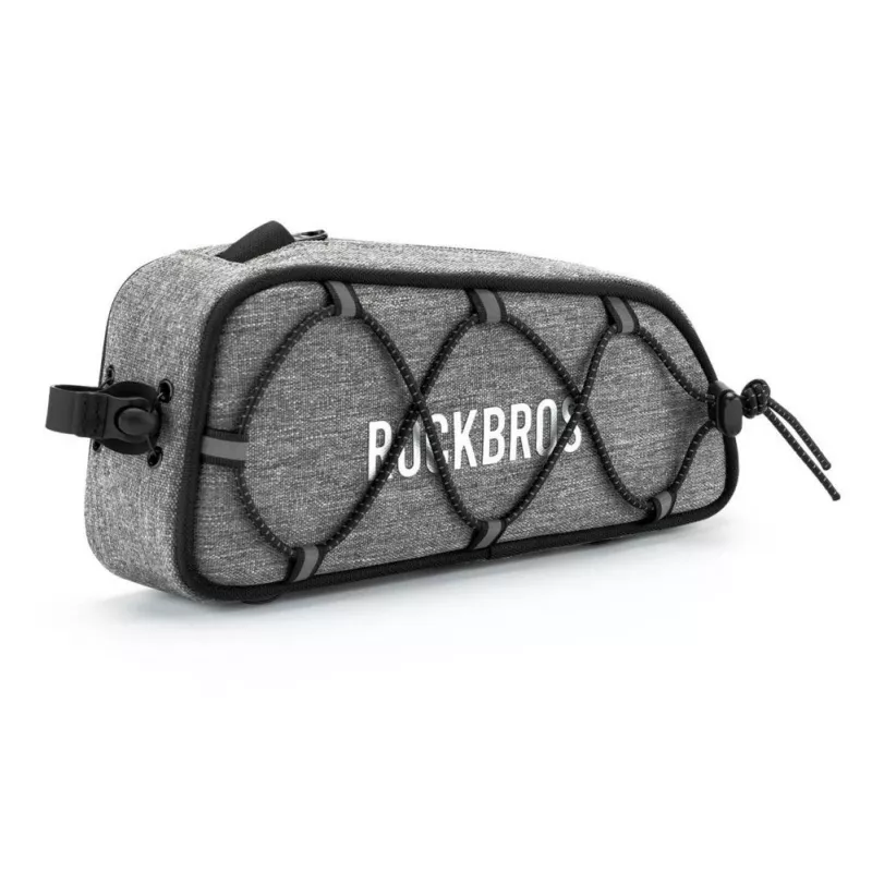 ROCKBROS ROAD TO SKY Dviratio Viršutinio Vamzdžio Krepšys 0.7L Vandeniui Atsparus - Pilka