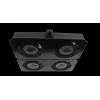 Rockstable 19 inch Cooling Element - Fan Tray - Built-in Fan - Steel - Black - 1 Piece - 2,92 kg (RS19-FT68)