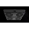 Rockstable 19 inch Cooling Element - Fan Tray - Built-in Fan - Steel - Black - 1 Piece - 2,92 kg (RS19-FT68)