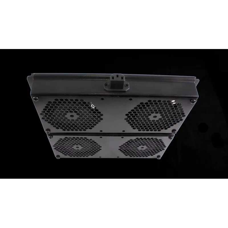 Rockstable 19 inch Cooling Element - Fan Tray - Built-in Fan - Steel - Black - 1 Piece - 2,92 kg (RS19-FT68)