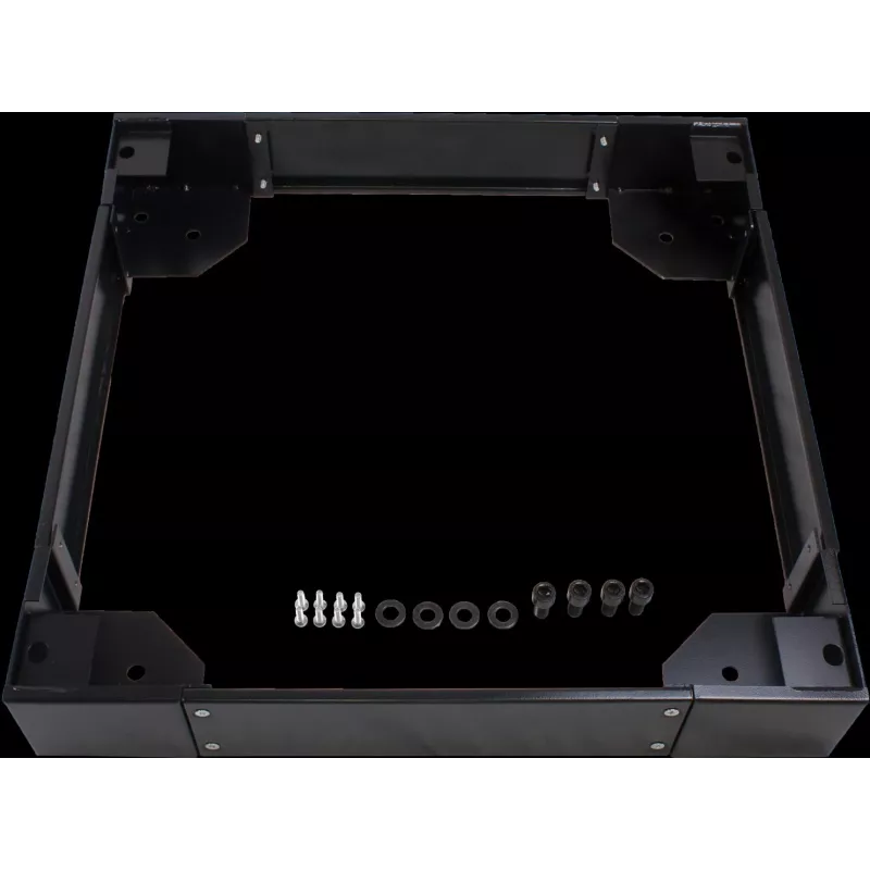 Rockstable 19 colių riedėjimo postamentas - juodas - SPCC plienas - 600x600 mm - RS19-PH6610