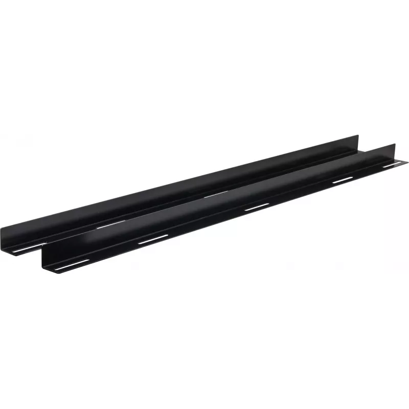 Rockstable 19 L-Support Rails for 1200mm Depth - Rack Rail Set - Black - Steel - 48,3 cm (19 Inch) - 35 mm - 950 mm