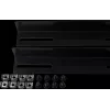 Rockstable 19 L-Support Rails for 1200mm Depth - Rack Rail Set - Black - Steel - 48,3 cm (19 Inch) - 35 mm - 950 mm