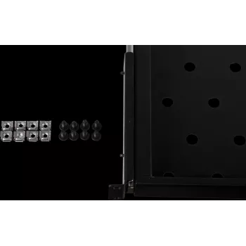 Rockstable 1U 19 colių ištraukiama lentyna – stumdoma lentyna – SPCC plienas – juoda – 25 kg apkrova (RS19-UH69)